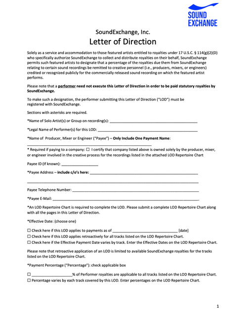 SoundExchange LOD Consultation, Creation, & Submission